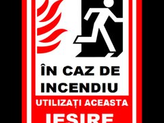Placuta in caz de incendiu utilizati aceasta iesire